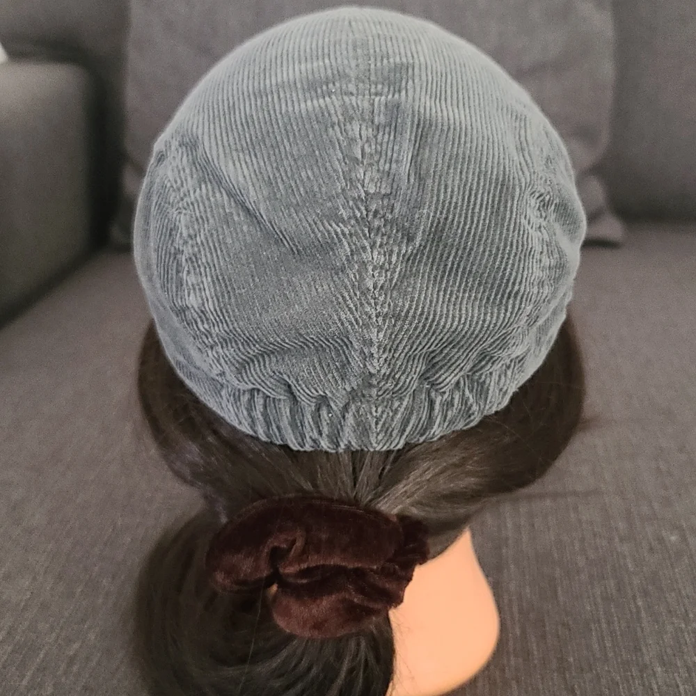OLD NAVY Gray Corduroy Cabbie Hat Baby Boy 12 24 months Driving Gatsby 2010